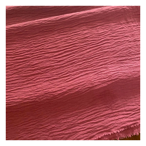 Geweven Verpletterd Cey <span class=keywords><strong>Polyester</strong></span> Plain Materiaal 180D Cey Crinkle Spandex Crêpe Geverfd Kain Cey Luchtstroom Stof Voor Jurken