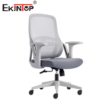 Chaise ergonomique Ekintop, mobilier de bureau, vente directe d'usine, chaise de bureau pivotante en mesh moderne pour salle de réunion