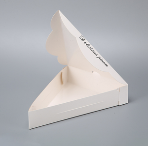 Scatola per <span class=keywords><strong>Pizza</strong></span> a Triangolo Personalizzata con Logo Stampato, in Cartone Bianco Kraft Ondulato, per Torte alla Frutta, Torte <span class=keywords><strong>al</strong></span> Formaggio e Fette di <span class=keywords><strong>Pizza</strong></span> - Product Image 2