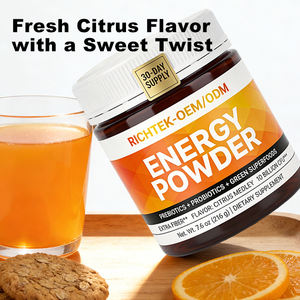 אבקת אנרגיה עם פרוביוטיקה פרו-ביוטיקה ושטחי שטחי רוח ירוקים 30 ימים לספק תערובת תזונתית אבקת משקה בריאות - Product Image 6