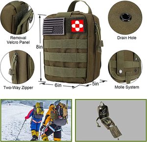 Personalizado Ifak trauma kitmedical acción de combate de emergencia impermeable táctico supervivencia bolsa botiquín de primeros auxilios con torniquete - Product Image 6