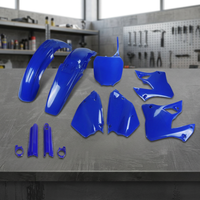 Kit complet en plastique bleu 089 pour accessoires de moto Yamaha YZ 125 2000-2001