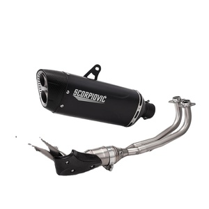 Tubo de Escape para Motocicleta <span class=keywords><strong>S1000RR</strong></span>, para Modelos <span class=keywords><strong>M1000RR</strong></span> R S1000R, Secciones Delanteras y Traseras de Aleación de Titanio en Negro/Azul - Product Image 1