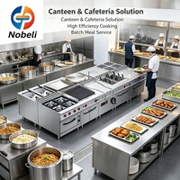 Plaque de cuisson professionnelle à gaz avec four et friteuse intégrés, 2/3 plate et 1/3 rainurée, en acier inoxydable 304, pour hôtels et restaurants