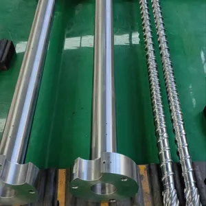 parallel twin screw and barrel for LDPE/ HDPE granulator/ double screw barrel
