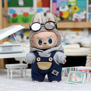 Labubu <b>Doll</b> Clothes Autumn Overalls 15cm 17cm Plush Toy Outfit Unisex Kids <b>Accessories</b> - Product Image 4
