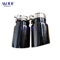 Embout d'échappement universel pour voiture en acier inoxydable 304 de 90 mm, couvre-tuyau d'échappement, pièces de décoration automobile