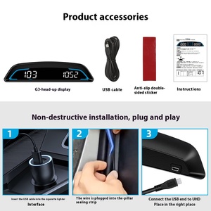 2025 nuovissimo display diagnostico automatico Multi-Display a LED, Display Head-Up HUD con <span class=keywords><strong>misurazione</strong></span> della velocità e funzione di navigazione - Product Image 2