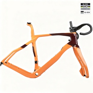 Telaio in carbonio ciclocross Bik bicicletta telaio Set di T1100 in fibra di carbonio freno a disco strada bici meccanica e UCI - Product Image 6