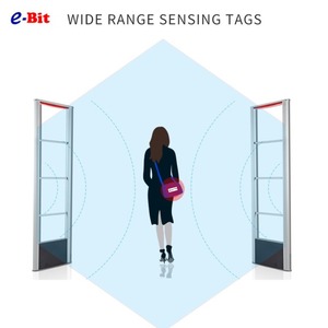 E-<b>Bit</b> RF-002 EAS <b>Security</b> Gate 8.2MHz 1.2-1.8m Detection Range Aluminum Alloy Black & Grey Retail Anti-Theft Commercial Use - Product Image 3