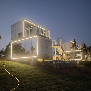 Version à deux niveaux <span class=keywords><strong>Maison</strong></span> mobile modulaire préfabriquée avec <span class=keywords><strong>jacuzzi</strong></span>/sauna Villa Glamping personnalisée Design - Product Image 3