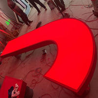 Lettres en relief LED 3D éclairées par l'avant, enseigne lumineuse personnalisée avec logo, face en acrylique, bordure en métal pour vitrine de magasin