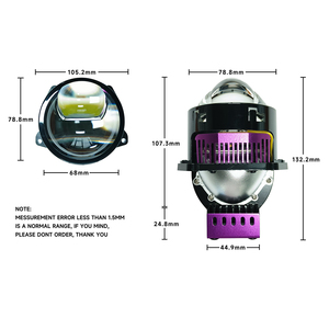 Senrobo L12 New Arrivals <span class=keywords><strong>LED</strong></span> Ống Kính Đèn Pha 80W Công Suất Cao Tự Động Ma Trận Phun Trực Tiếp <span class=keywords><strong>LED</strong></span> Laser Chiếu <span class=keywords><strong>LED</strong></span> Ánh Sáng Xe - Product Image 6