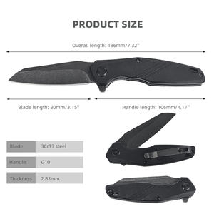 कस्टम <span class=keywords><strong>3</strong></span> इंच की जेब चाकू काले stonewash रिवर्स टैन्टो ब्लेड edc फोल्डिंग चाकू जी 10 छोटे शिकार चाकू - Product Image 2