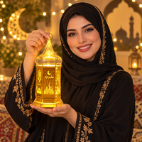 Lanternes LED Ramadan Eid Mubarak en gros, mini-lampes décoratives islamiques dorées pour la décoration de table à la maison pour la fête musulmane