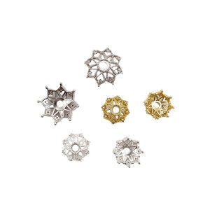 เครื่องประดับลิเซิง หมวกดอกไม้ ทอง 14K สีทองคงทน ประดับเพชรซิคอน ลายฉลุ สำหรับสร้อยข้อมือ สร้อยคอ อุปกรณ์ DIY - Product Image 1
