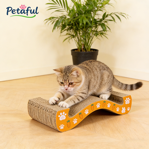 Tiragraffi per Gatti a Forma di M in Cartone Ondulato Ecologico ad Alta Densità, Doppio Lato, Vendita all'Ingrosso - Product Image 3