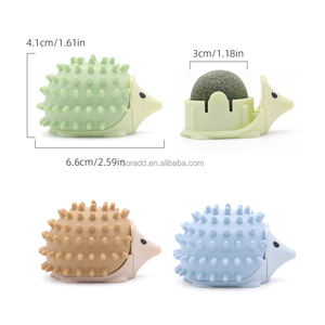 Bán Buôn 2 Trong 1 Dễ Thương <span class=keywords><strong>Hedgehog</strong></span> Hình Con Mèo Đồ Chơi 360 Độ Xoay Catnip Liếm Bóng Mèo Catnip Đồ Chơi - Product Image 3