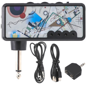 Receptor de guitarra eléctrica Mini auriculares Heavy <span class=keywords><strong>Metal</strong></span> <span class=keywords><strong>Bass</strong></span> Amplificador con cable de audio USB y adaptador <span class=keywords><strong>Metal</strong></span> CG1903 - Product Image 6