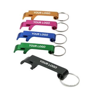Xdh1988 Customized Mini Portable Pocket Metal Bar Tools Aluminum <b>Key</b> Ring Keychain Beer Bottle Opener - Product Image 1
