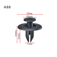 A88 Clips de fixation de carrosserie automobile Clips de voiture Attache Clip de pare-chocs Attaches