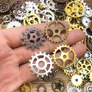 Retro Style Mixed Color Gear Pendant DIY Jewelry <b>Accessories</b> 30g 50g Artistic <b>Steampunk</b> Craft Components For Creative Projects - Product Image 2