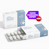 Boîte pharmaceutique personnalisée et recyclable légère pour comprimés et capsules avec impression de logo personnalisé