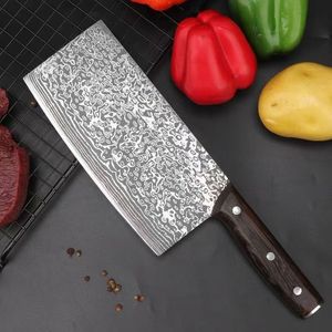 Damascus steel 7Cr17 dual-purpose cleaver/slicer/<b>bone</b> cleaver/slicer/<b>bone</b> cutter/stainless steel <b>knife</b> - Product Image 4