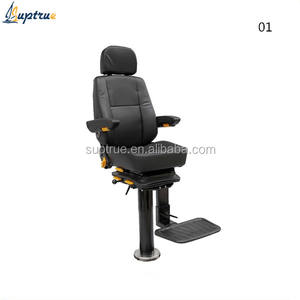 Silla piloto marina de asiento fijo de alta calidad para barco y muelle hecha de plástico aluminio acero y PU CCS certificado - Product Image 2