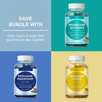 Gummies de glycinate de magnésium OEM ODM pour le sommeil et la relaxation, sans sucre, saveur myrtille, marque privée