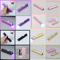 Mini Lampe UV LED Rechargeable 3W Professionnelle Portable pour Ongles, Séchoir à Vernis en Métal, Sèche-Gel de Salon, Durcissement Rapide 20s/60s