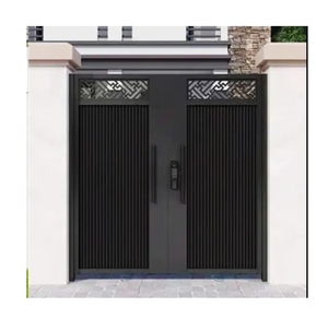 Tự động trượt mở cửa nhôm cho sân biệt thự và vườn lối vào hàng rào an ninh với khung kim loại bền - Product Image 1