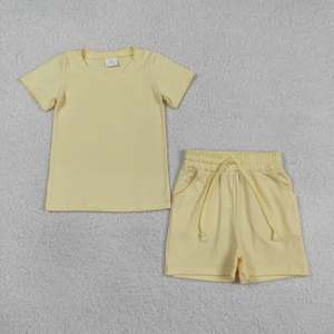 Ensemble de vêtements d'été pour enfants Longlv, imprimé, coton biologique, t-shirt et short décontractés pour garçon, 2 pièces, vêtements pour bébé - Product Image 4