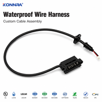 Kabel Daya Konektor XHB-2Y dengan Plug DC35135, Harness Kabel Tembaga Anti Air IP67 untuk Rumah Pintar, Sepeda Motor, dan Mobil