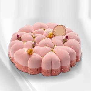 Molde de Silicona para Pastel de Mousse con Forma de Corazón Apilado, Utensilios para Hornear en Forma de Corazón para el Día de San Valentín, Molde para Chocolate Apto para Horno - Product Image 4