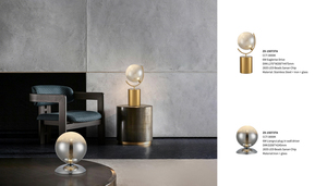 Lampe de table moderne en métal doré, globe, LED, lumière blanc chaud, décoration d'intérieur, lampe de bureau, grande taille, commande par interrupteur - Product Image 6