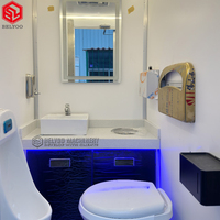 Toilettes mobiles de luxe et remorque de toilettes portables avec des équipements haut de gamme pour les rassemblements exclusifs