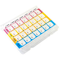 En stock récipient à pilules en plastique transparent CPET distributeur d'organisateur de médicaments pour pilules capsules emballage blister pour emballage de pilules