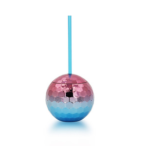 Discoball Ps for Shape Glitter <b>Cup</b> Straw <b>Plastic</b> Reusable Dishwasher Safe Gift Box Packaging Party Drinkware 10.5X10.8Cm Glam - Product Image 3