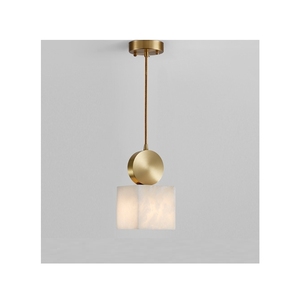 New Nordic <strong>Fancy</strong> Home Decoration Modern Bedroom Marble square Led Pendant Light <strong>Lamp</strong> - Product Image 1