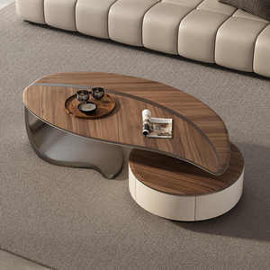 Muebles <span class=keywords><strong>de</strong></span> Madera <span class=keywords><strong>de</strong></span> Alta Calidad <span class=keywords><strong>para</strong></span> Interiores, Hermoso Juego <span class=keywords><strong>de</strong></span> <span class=keywords><strong>Mesa</strong></span> <span class=keywords><strong>de</strong></span> Centro, <span class=keywords><strong>Mesa</strong></span> <span class=keywords><strong>de</strong></span> Centro <span class=keywords><strong>de</strong></span> Madera con Forma <span class=keywords><strong>de</strong></span> Hoja Colorida - Product Image 3