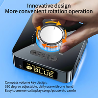 Adaptateur audio sans fil pour voiture avec écran LED, récepteur-émetteur stéréo 5.4, prise jack 3,5 mm, RCA, carte TF, USB Type-C
