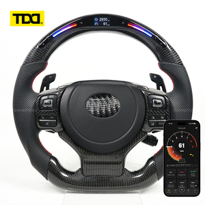 Volante Deportivo TDD Real de Fibra de Carbono con LED, Compatible con Lexus IS IS250 IS250C IS300 IS300C IS350 IS350C F SPORT 2005-2011 - Product Image 1