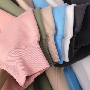 Sudaderas con capucha para hombre 300gsm, jersey de peso pesado liso, logotipo bordado de alta calidad, ropa de calle de gran tamaño personalizada, sudaderas con capucha - Product Image 3