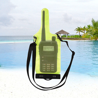 Walkie Talkie bolsa impermeable transparente para playa Surf con cordón Radio a prueba de lluvia a prueba de arena funda protectora suministros