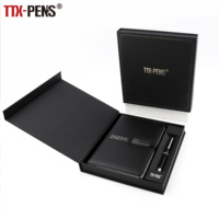 TTX Logo Personnalisé Planificateur Personnalisé Journal En Cuir Pu Cadeaux De Noël Couverture Rigide Agenda Cahier Avec Porte-Stylo