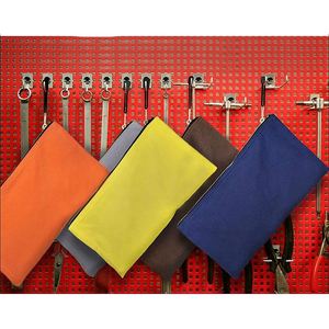 Durable Oxford Polyester Cotton Plumber Custom Canvas Tool Pouch Zipper Bag Black Multi Purpose Storage Bag - Product Image 5