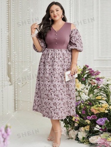 Woven Polyester Floral 3D Jacquard Textile Fabric for Making <strong>Plus</strong> <strong>Size</strong> Women Off-shoulder Floral Jacquard Dress Garment Clothing - Product Image 6