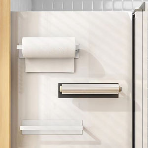<span class=keywords><strong>Porte</strong></span>-serviettes mural moderne pour salle de bain d'hôtel, blanc, <span class=keywords><strong>porte</strong></span>-serviettes en papier magnétique - Product Image 5