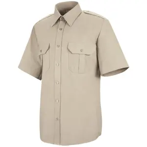 Personalizar cor escritório uniforme camisa homens algodão segurança uniformes guarda conjunto